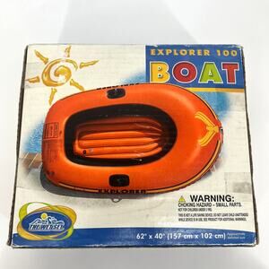 VTG Intex The Wet Set Explorer 100 Boat Raft Pool Inflatable New Old Stock Box